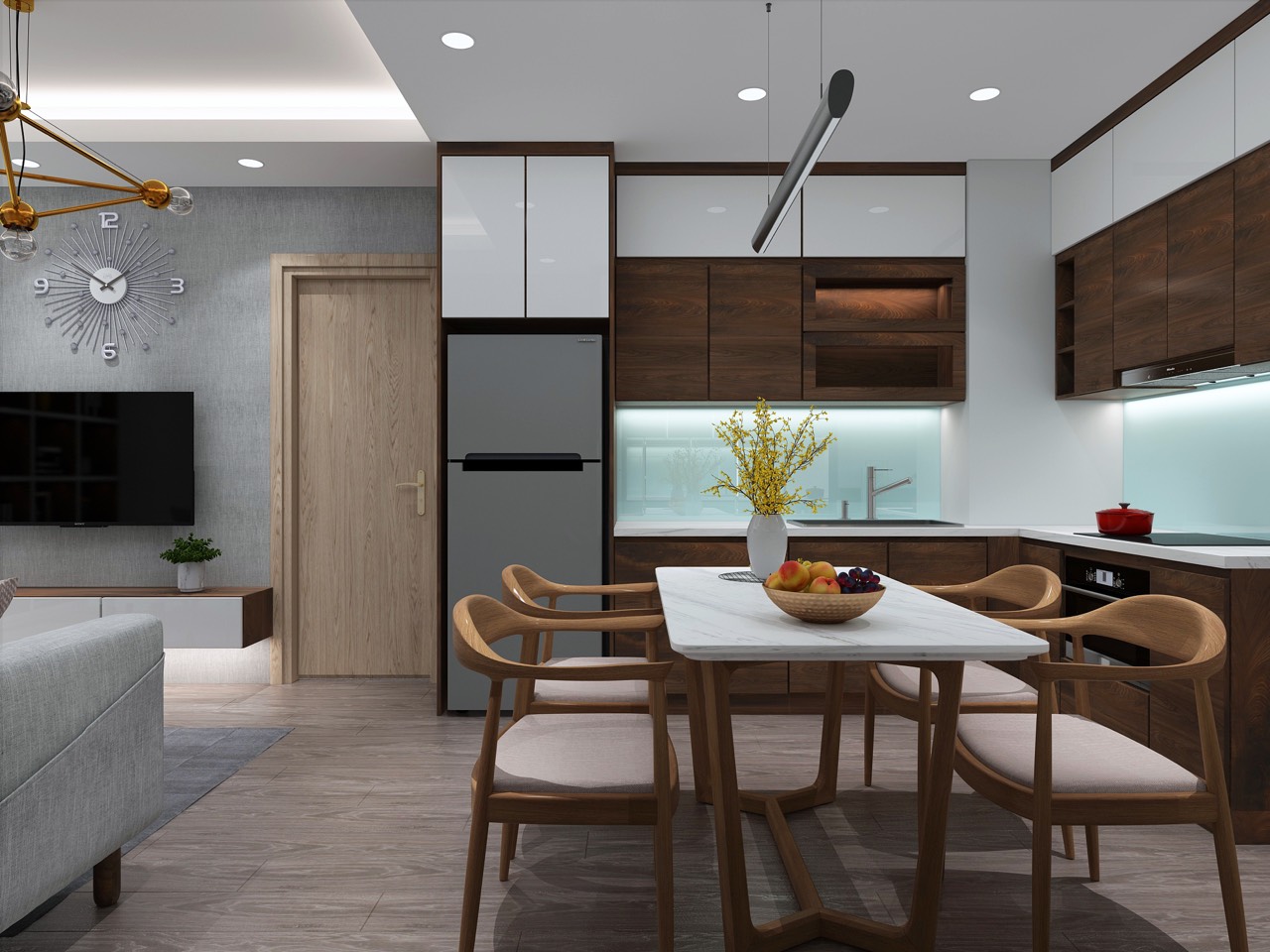 Nội thất nhà phố tại Tiên Lãng